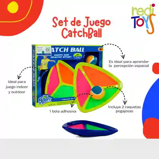 Juego Set De Juego Catchball Para Niños Reditoys Hd1576627