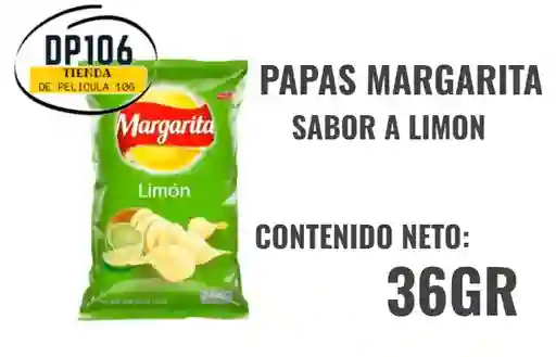 Papas Margarita Limon X 36 Gr. Paquete Personal Pasabocas