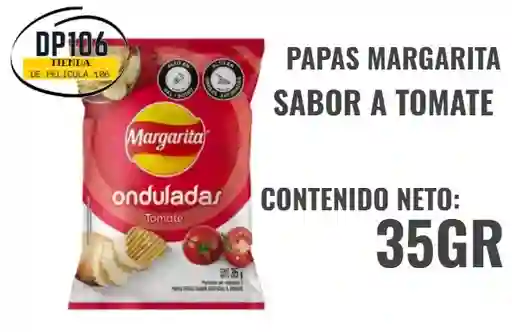 Papas Margarita Tomate X 36 Gr. Paquete Personal Pasabocas