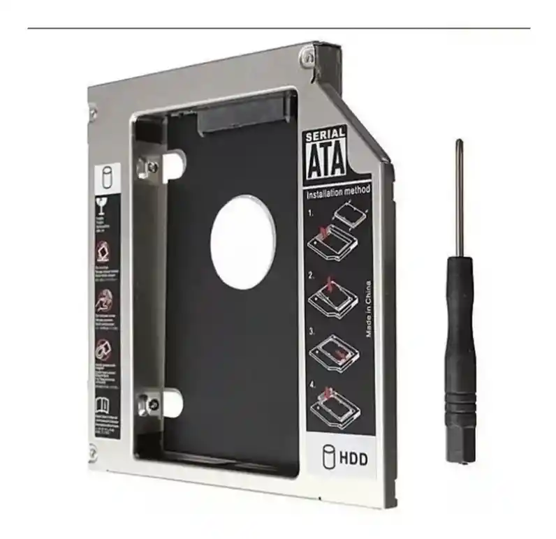 Caddy Hdd Disco Duro Mac O Portatil Sata 9.5m + Atornillado
