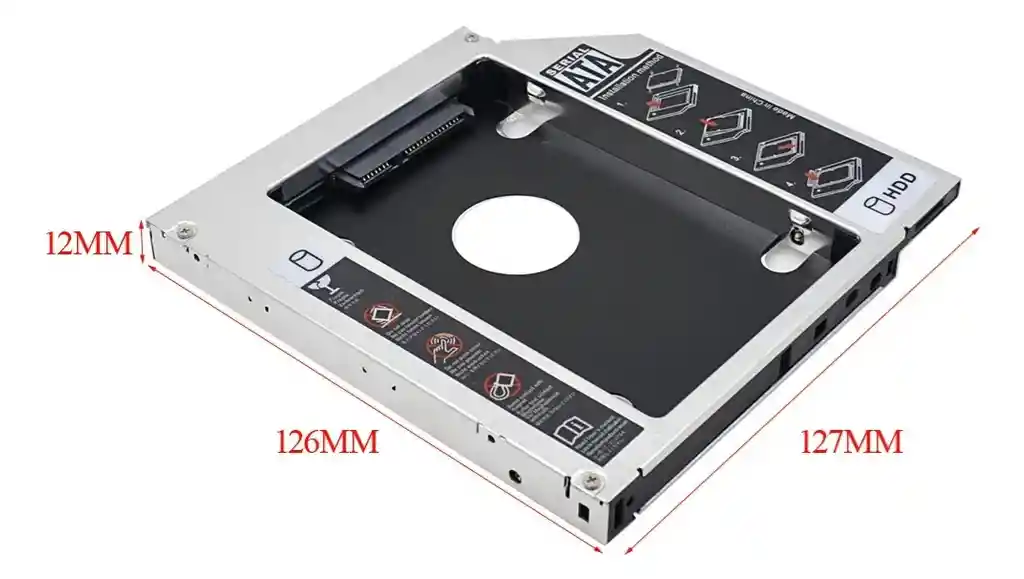 Adaptador Para Disco Duro Sata Caddy Hdd 12.7mm Disco Solido