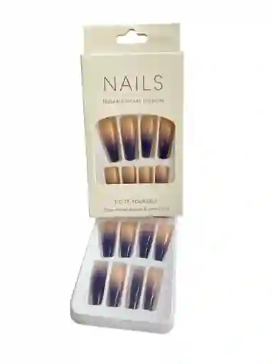 Kit Completo De Uñas Postizas Do It Yourself Nails Malva - Uñas Press On Con Adhesivo - Ref 1