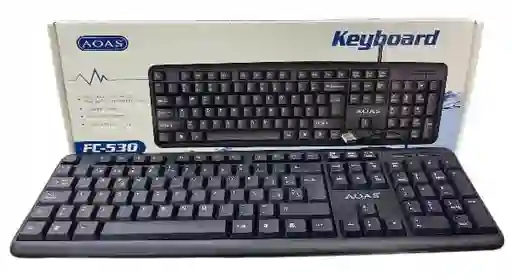 Teclado Alámbrico Con Cable Usb Para Pc, Teclas Silenciosa