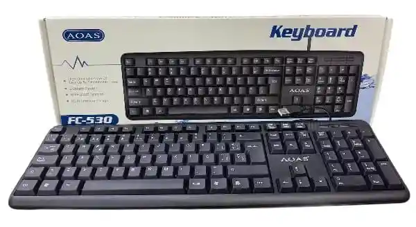 Teclado Alámbrico Con Cable Usb Para Pc, Teclas Silenciosa