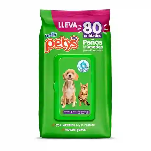 Pañitos Humedos X 80 Uni Petys