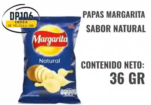 Papas Margarita Natural X 36 Gr. Paquete Personal Pasabocas