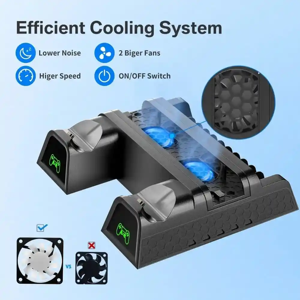 Estación De Ventilador De Refrigeración Ps4