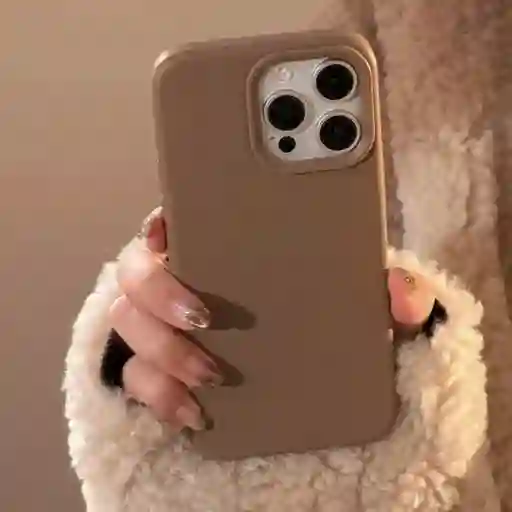 Estuche Silicona Iphone 15 Cafe