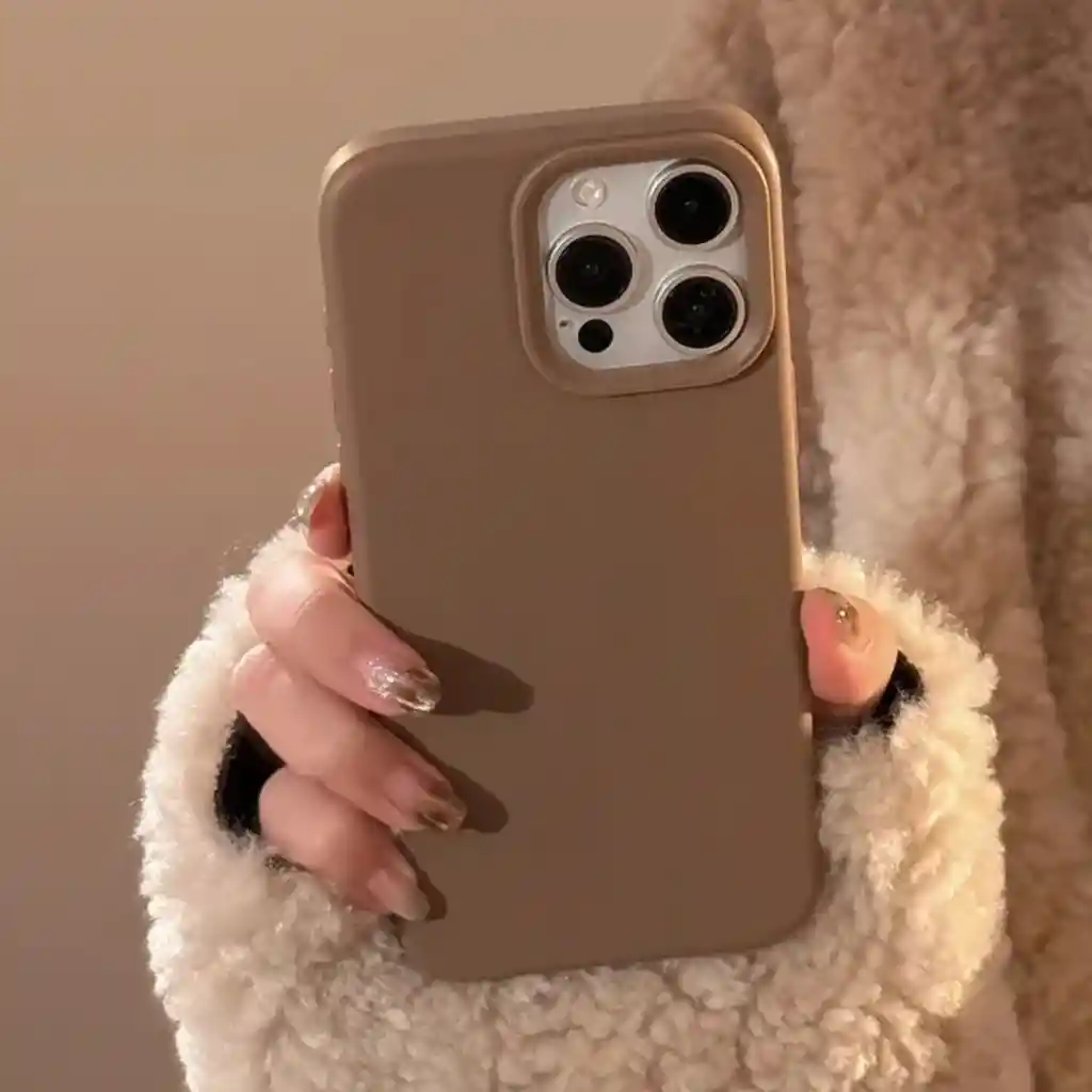 Estuche Silicona Iphone 14 Pro Max Cafe