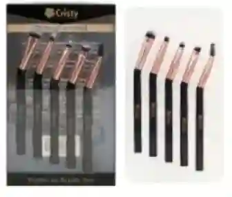 Cristy Kit De Brochas Peine Pequeño De Maquillaje X5