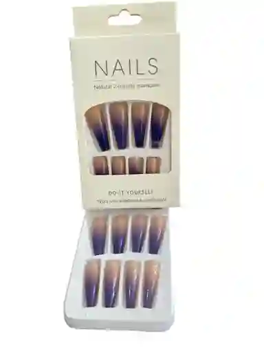 Kit Completo De Uñas Postizas Do It Yourself Nails Lavanda - Uñas Press On Con Adhesivo - Ref 2