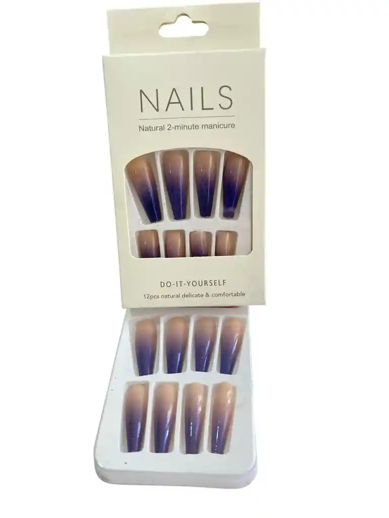 Kit Completo De Uñas Postizas Do It Yourself Nails Lavanda - Uñas Press On Con Adhesivo - Ref 2