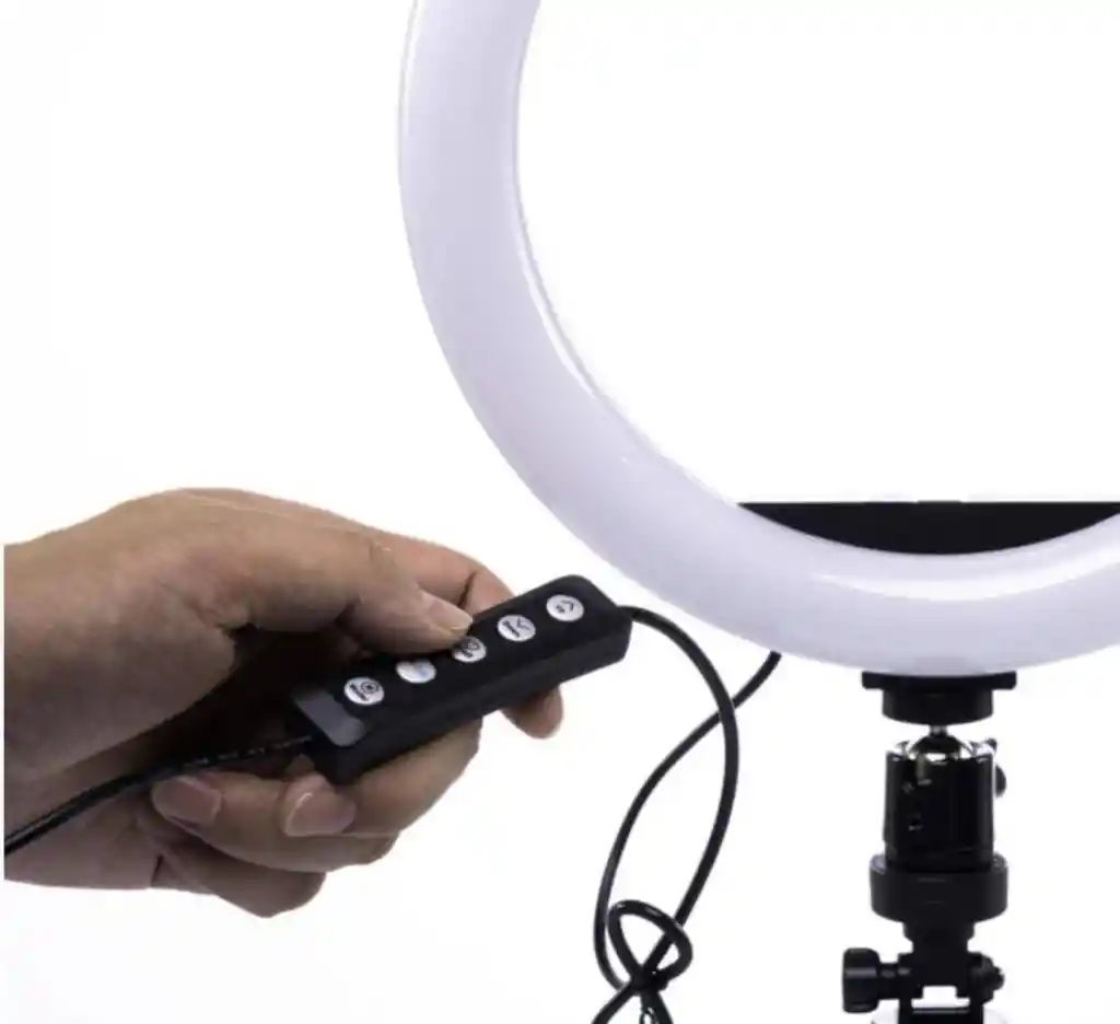 Aro De Luz 26 Cm Rgb Led Con Trípode Profesional 2 Mts