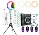 Aro De Luz 26 Cm Rgb Led Con Trípode Profesional 2 Mts