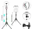 Aro De Luz 26 Cm Rgb Led Con Trípode Profesional 2 Mts