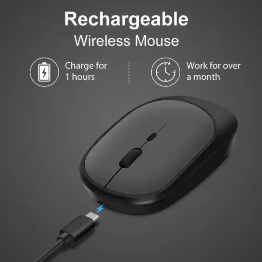 Mouse Inalámbrico Bluetooth Silencioso Recargable Multi