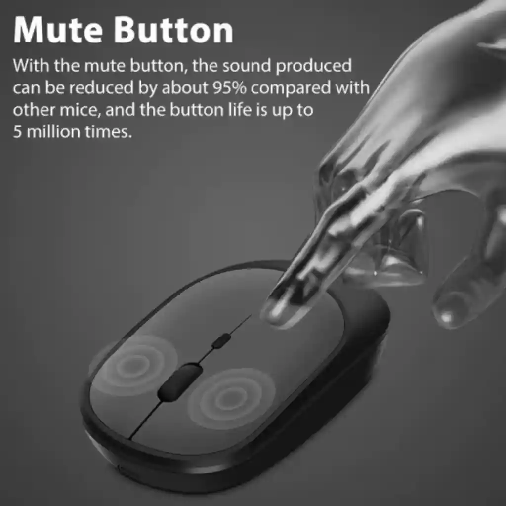 Mouse Inalámbrico Bluetooth Silencioso Recargable Multi