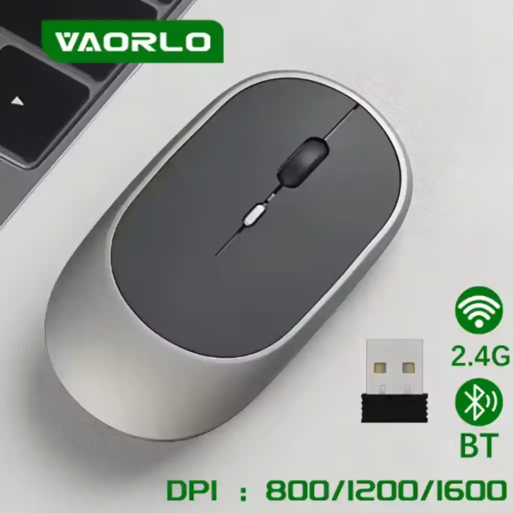 Mouse Inalámbrico Bluetooth Silencioso Recargable Multi