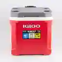 Nevera Camping Igloo Latitud Rodillo 50x20x47cm Rojo 60 Lt