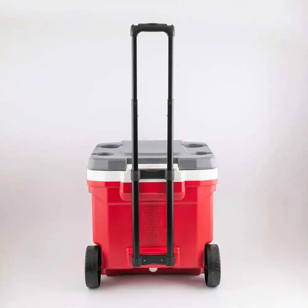 Nevera Camping Igloo Latitud Rodillo 50x20x47cm Rojo 60 Lt