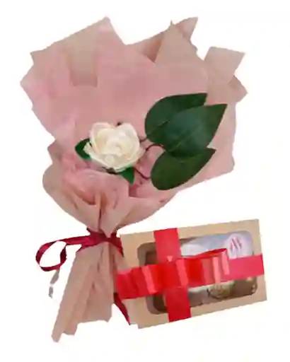 Rosa Y Chocolates Para Regalar