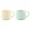 Mug Taza Expressions Multicolor 360 Ml 2 Und Porcelana
