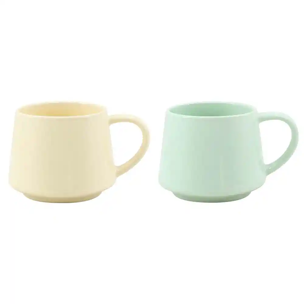 Mug Taza Expressions Multicolor 360 Ml 2 Und Porcelana