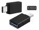 Adaptador Conector Usb A Usb C 3.0 Carga Datos Otg Hembra M