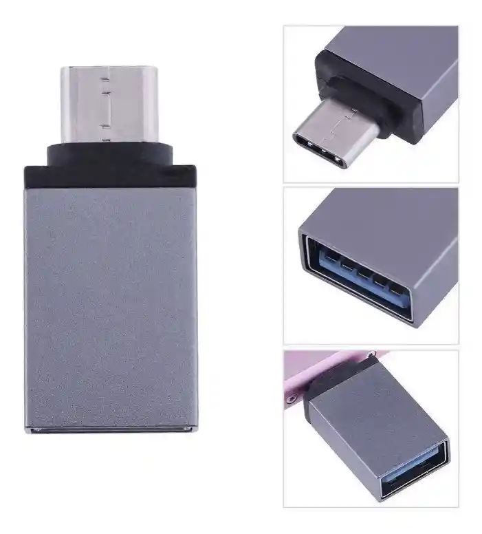 Adaptador Conector Usb A Usb C 3.0 Carga Datos Otg Hembra M