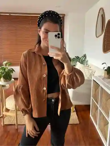 Chaqueta Puff Caramelo U