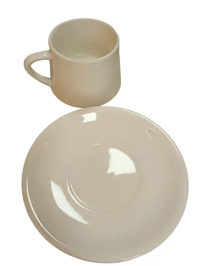 Set De Pocillos Y Platos Tinteros Elegantes Para Cocina X 6 Unidades
