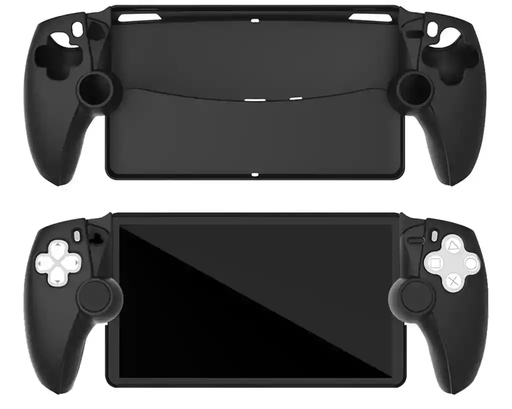 Funda De Silicona Ps5 Portal Con Vidrio Y Grips