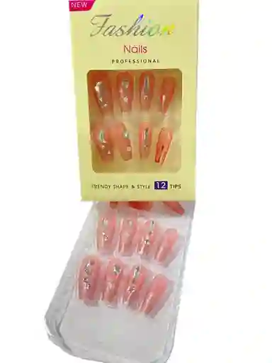 Kit Completo De Uñas Postizas Trendy Shape & Style Fashion Mynails - Uñas Press On Con Adhesivo - Ref 12