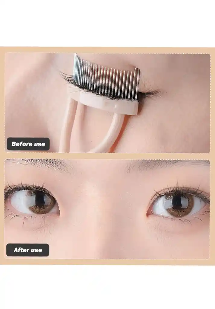 Peine Separador De Pestañas Con Cepillo Para Cejas, Cepillo De Pestañas Para Eliminar Exceso De Rimel