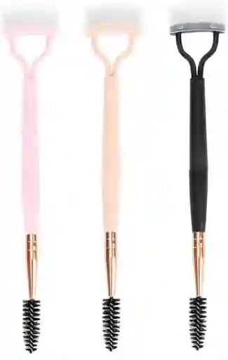 Peine Separador De Pestañas Con Cepillo Para Cejas, Cepillo De Pestañas Para Eliminar Exceso De Rimel