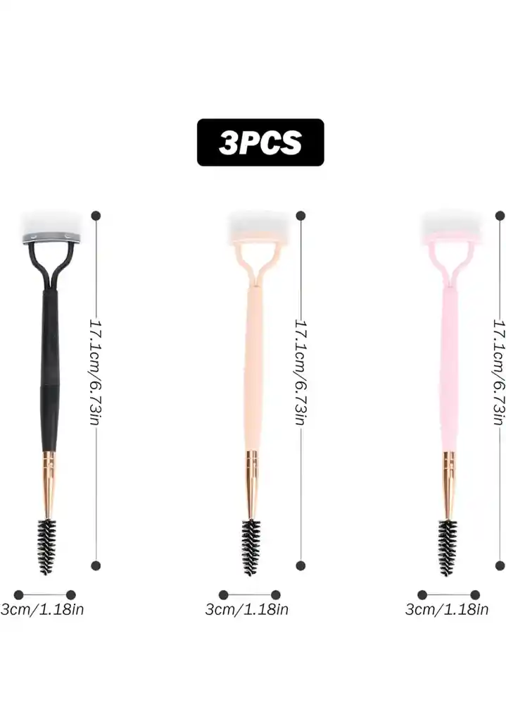 Peine Separador De Pestañas Con Cepillo Para Cejas, Cepillo De Pestañas Para Eliminar Exceso De Rimel