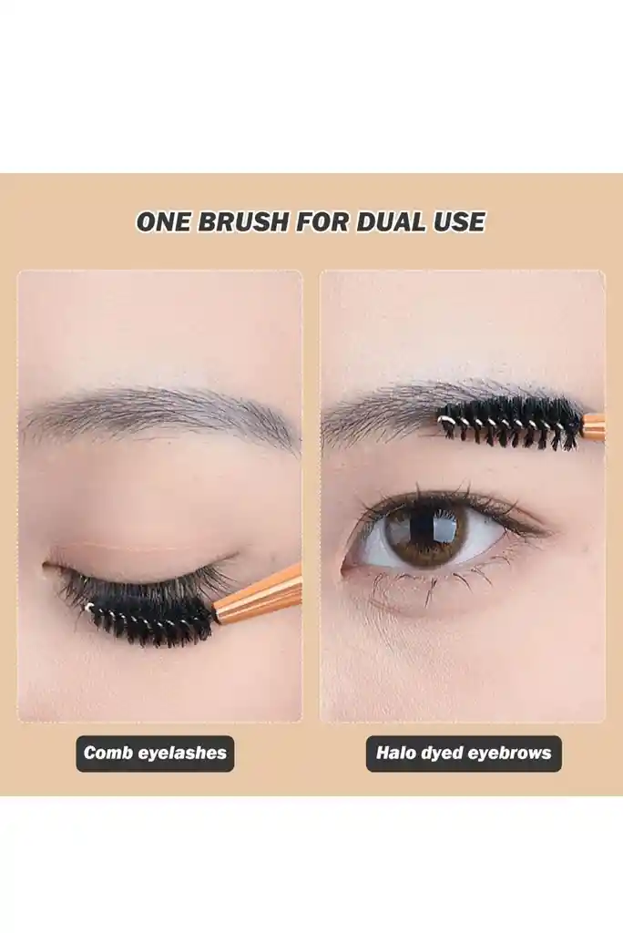 Peine Separador De Pestañas Con Cepillo Para Cejas, Cepillo De Pestañas Para Eliminar Exceso De Rimel