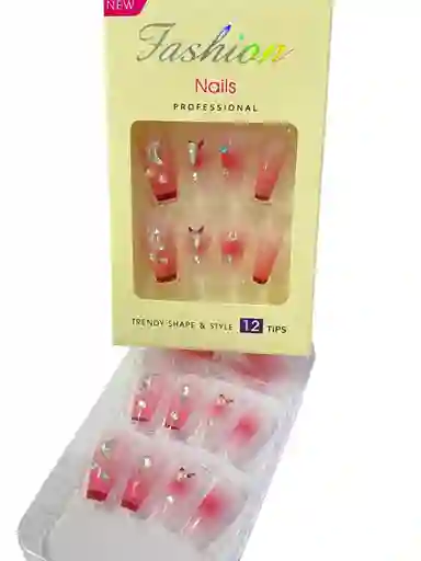 Kit Completo De Uñas Postizas Trendy Shape & Style Fashion Colorclaws - Uñas Press On Con Adhesivo - Ref 14