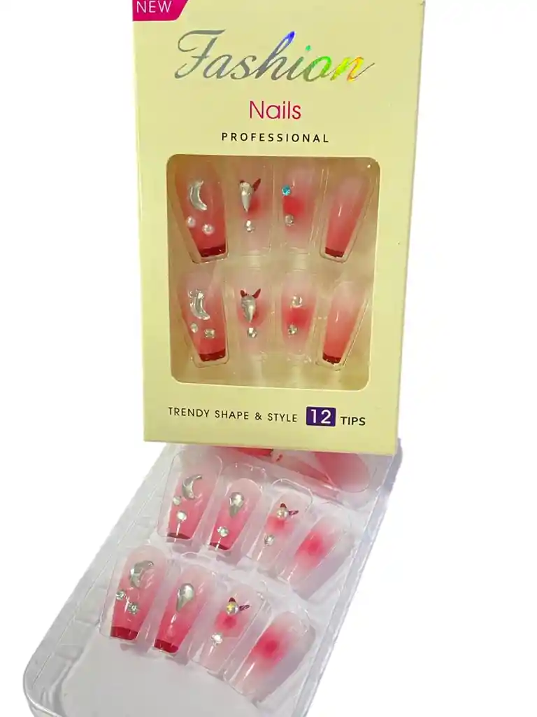 Kit Completo De Uñas Postizas Trendy Shape & Style Fashion Colorclaws - Uñas Press On Con Adhesivo - Ref 14