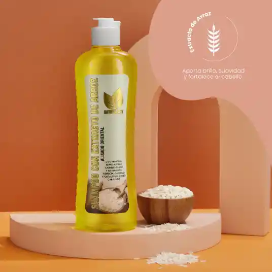 Shampoo Arroz X 500 Ml Natural Sant