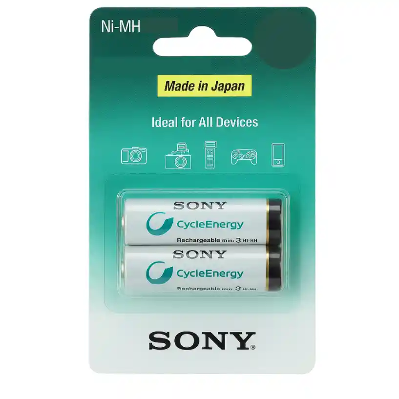 Pilas Recargables Tipo Sony Cycleenergy Ni-mh Aa 2700mah X2 Und