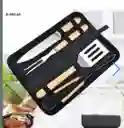 Kit X4 Herramientas De Barbcoa Asados