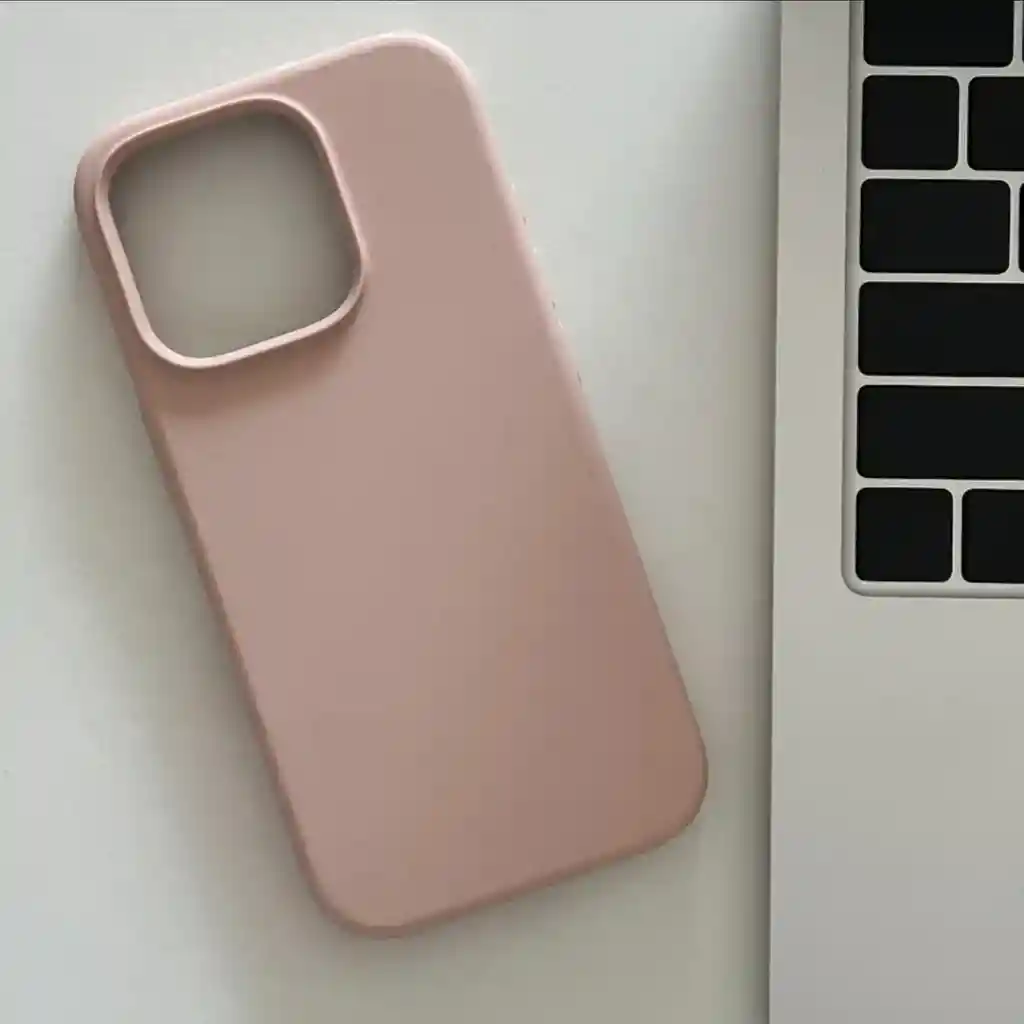 Estuche Silicona Iphone 16 Pro Max Palo Rosa