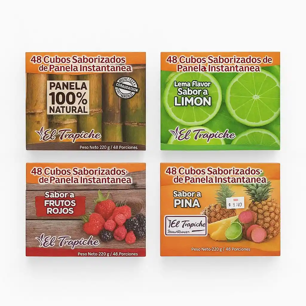 Aromatica De Panela X48 Cubos (frutos Rojos O Limon)
