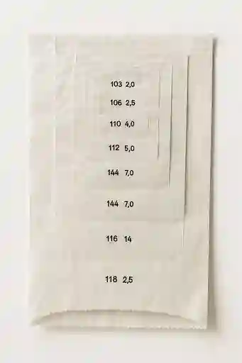 Bolsa Blanca De Papel #116 X100 Unidades