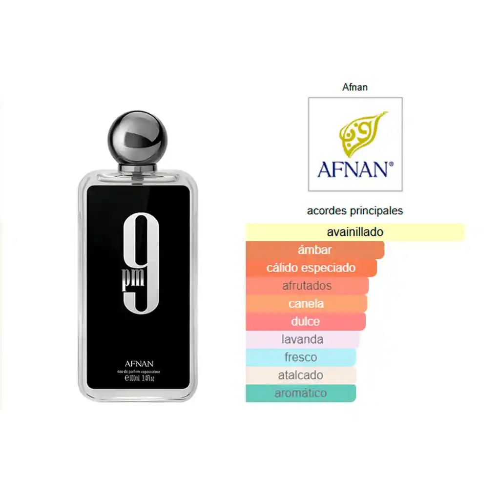 Perfume 9pm Afnan - Loción 100ml