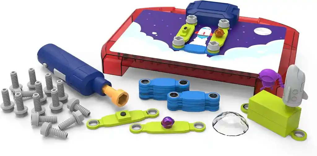 Juego Didáctico Circuitos Espaciales Con Taladro Para Niños