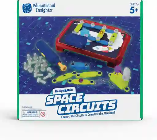 Juego Didáctico Circuitos Espaciales Con Taladro Para Niños
