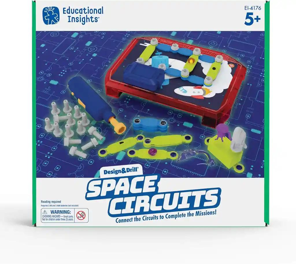 Juego Didáctico Circuitos Espaciales Con Taladro Para Niños