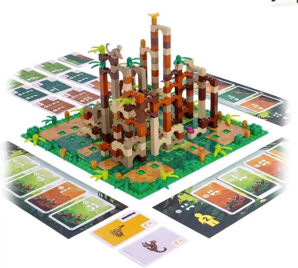 Juego De Mesa Monkey Palace Estrategia Lego Para Niños